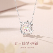 京生雅飾S925純銀跳動(dòng)的心項(xiàng)鏈女2025新款吊墜女士生日禮物女生實(shí)用珠寶 925純銀在逃公主項(xiàng)鏈+證書(shū)+禮盒