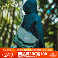 光影行星（GYXX）阿波羅機能斜挎包男士磁吸扣單肩手提大容量潮牌郵差電腦包 無U盤-綠大(適合16寸輕薄電腦)