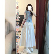 休閑套裝女高級(jí)感年輕時(shí)尚初夏日女裝2025新款穿搭一整套時(shí)尚減齡 兩件套裝胖mm遮肚子藏肉慵懶通 S