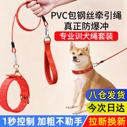 迪普爾背心式狗繩狗鏈寵物繩子狗狗牽引繩牽狗背帶式遛狗繩子中大型犬* 【項圈款】鋼絲繩S:建議5-15斤 *