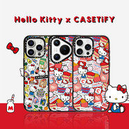 isoojoHello Kitty x CASETiF 三麗鷗聯(lián)名 貼紙/集市 適用于 于iP [貼紙]透明-黑框(magsafe) iphone16