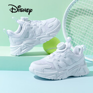 迪士尼（Disney）兒童跑步鞋男女童戶(hù)外春秋小白鞋中大童透氣運動(dòng)鞋 319雙網(wǎng)  34 