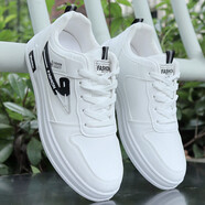 紅蜻蜓板鞋男鞋2025秋季新款白色鞋子皮面防水男士運動(dòng)小白鞋潮流休閑鞋 1803白黑【經(jīng)典百搭】 38 標準尺碼