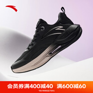 安踏（ANTA）C37 5代丨運(yùn)動(dòng)鞋女氮科技舒適軟底慢跑鞋緩震回彈跑步鞋女 黑/藕灰-5 37.5 (235mm) （女37.5）