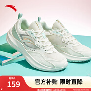 安踏飛夢(mèng)丨女鞋運(yùn)動(dòng)鞋輕質(zhì)緩震跑步鞋休閑鞋旅游鞋女 象牙白/泡沫綠/銀/熒光高光粉-2 40