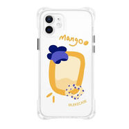鮮程可蘋果16手機殼iPhone16Promax斜挎繩15Plus防摔款14/13Pro芒果奶昔 透明[PY芒果奶昔YJ-單殼]四角掛 iPhone16
