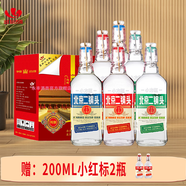 永豐牌北京二鍋頭金獎(jiǎng)小方瓶純糧酒清香型白酒出口小方瓶 42度 500mL 6瓶 三色 整箱裝
