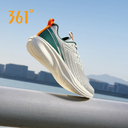 361°運動(dòng)鞋男戶(hù)外休閑舒適男鞋夏季新款網(wǎng)面透氣跑步鞋軟底減震跑鞋男 2241-光子灰/暗松綠 39