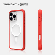 猿氣「動感II」適用iphone16pro手機殼磁吸透明相機按鍵全包防摔iphone16promax保護套超薄液態(tài)硅膠殼 【紅色】背板+紅框 iPhone 15 Pro Max