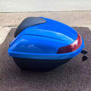 七星村適用新大洲DIO迪奧SDH125T273033摩托車(chē)尾箱后備箱儲物箱 新款DIO水晶藍尾箱