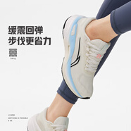 李寧Lining/正品烈駿7 V2女子輕質(zhì)緩震穩(wěn)定透氣低幫跑步鞋ARZU004 ARZU004-1乳白色/天水藍(lán) 37 內(nèi)長(zhǎng)230mm