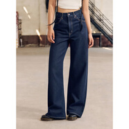 Levi's李維斯25年秋冬新款女士Baggy經(jīng)典高腰寬直筒牛仔褲0001UP 深藍(lán) 24 (29)