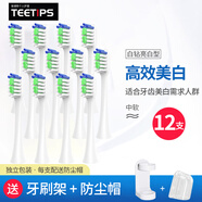 適配韓國JOYJULY久妮電動牙刷頭D1/D2/CK808/809/609替換 12支 清潔型白色裝