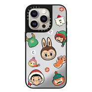 CASEYiRL聯(lián)名拉布布Labubu拉布布適用蘋(píng)果16promax手機(jī)殼iPhone15 拉布布5-黑框鏡面硬殼軟邊2275 iPhone 16 Pro Max