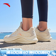 安踏（ANTA）漫步女鞋跑步鞋夏季網(wǎng)面透氣輕便運(yùn)動(dòng)鞋慢跑鞋戶外休閑旅游鞋子 【網(wǎng)面透氣】燕麥白/淺煙灰-5 37.5