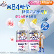 威猛先生（Mr Muscle）潔廁靈 600g*2瓶 戀戀桃花 含84精華 潔廁劑 除菌潔廁液 馬桶清潔