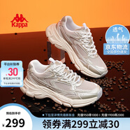 卡帕（Kappa）氫軌鞋厚底老爹鞋男子夏季透氣網(wǎng)面鞋休閑運(yùn)動跑鞋 仙人掌棕 42