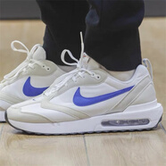 耐克（NIKE）AIR MAX DAWN 男女緩震氣墊耐磨舒適厚底增高輕便運動(dòng)休閑跑步鞋 DJ3624-100白藍 45