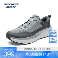斯凱奇（Skechers）無(wú)憂(yōu)跑鞋丨男款2025春夏透氣緩震輕便跑步鞋男運動(dòng)鞋 男款-灰色/GRY 39.5