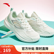 安踏飛夢(mèng)丨女鞋運動(dòng)鞋輕質(zhì)緩震跑步鞋休閑鞋旅游鞋女 象牙白/泡沫綠/銀/熒光高光粉-2 36