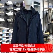 牧高笛女裝三合一沖鋒衣女秋冬新款休閑外套防水防風(fēng)抓絨內(nèi)膽兩件套 ZW24318004鋼琴黑（新款） XL/175