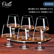 路易治·波米奧尼 進(jìn)口無(wú)鉛水晶玻璃白蘭地酒杯洋酒杯威士忌杯烈酒杯 OWNO白蘭地杯450ml 六支裝