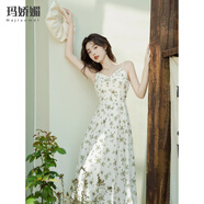 瑪嬌媚（Majiaomei）吊帶連衣裙女裝套裝2025年夏季新款氣質(zhì)性感休閑開衫小碎花裙子女 吊帶裙 S