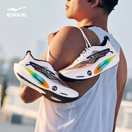 鴻星爾克（ERKE）芷境3代馬拉松跑鞋PB競速全掌碳板跑步鞋學(xué)生緩震運動(dòng)鞋子男 爾克白/正黑  男（破繭成蝶） 41