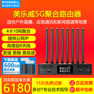 美樂威5G多卡聚合路由器大網(wǎng)紅抖音視頻號(hào)戶外直播基站4卡10網(wǎng)疊加應(yīng)急通訊單兵回傳網(wǎng)絡(luò)Pro Router One 5G聚合路由器+2節(jié)電池+600G+網(wǎng)卡