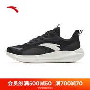 安踏（ANTA）男鞋運(yùn)動(dòng)跑步鞋夏季透氣輕便減震休閑網(wǎng)面跑鞋子男 黑-4 41 (255mm) /美碼8