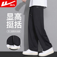 回力休閑褲男寬松系帶運(yùn)動褲子男春秋季時尚氣質(zhì)百搭長褲男褲