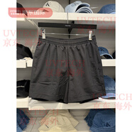 Calvin KleinCK 男士夏季速干彈力透氣松緊腰內(nèi)襯款運(yùn)動(dòng)休閑短褲 403F839-001黑色 M 美 腰39