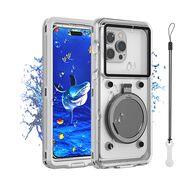 客套適用于華為Pura80/Pura70 Pro/P60防水手機(jī)袋mate70pro/mate60/50可游泳潛水漂流水下觸屏高清拍攝 【白色】全密封防水|防塵|防摔-帶自檢防水殼 華為Pura70