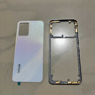 映棠適用Y33S后蓋中框屏框y33s手機后殼二手外殼邊框前框電池蓋 Y33s初雪晨曦后蓋+中框+側鍵卡