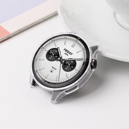 合宜谷德適用于小米手表s4保護殼watchs4邊框半包防摔表殼替換保護套智能運動(dòng)表盤(pán)鏤空外殼S4貼膜表帶配件 透明【半包殼丨送貼膜】 適用：小米Watch S4