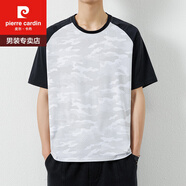 皮爾卡丹（pierre cardin）2025男士短袖T恤衣服新款上衣男夏季冰絲爸爸男裝大碼速干運動衣 8909 白色 M