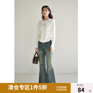 獨束大碼女裝簡(jiǎn)約百搭圓領(lǐng)T恤女春裝新款微胖mm經(jīng)典圓領(lǐng)正肩上衣 月光白 2XL (尺碼：4)