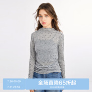 樂町甜美風(fēng)波點(diǎn)百搭針織衫小半高堆堆領(lǐng)針織衫打底衫 中性波點(diǎn)（現(xiàn)貨） S