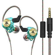 QKZ耳機2025新款有線(xiàn)耳機入耳式高音質(zhì)HIFI動(dòng)圈線(xiàn)控直播運動(dòng)掛耳耳機 1.2米帶麥[青色]HiFi音質(zhì)3.5mm圓