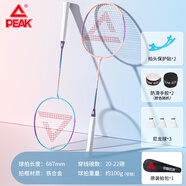 匹克（PEAK）羽毛球拍超輕對(duì)拍攻守平衡成人學(xué)生練習(xí)球拍耐打鋁合金初學(xué)者入門(mén) 【初學(xué)進(jìn)階】紫/綠雙拍丨耐打3球 羽毛球拍套裝