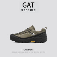 EXTREME POP美國(guó)GATxtreme男士夏季透氣戶(hù)外真皮大碼登山鞋男士厚底運(yùn)動(dòng)鞋 卡其 39