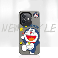 橘泓 適用oppoA3i手機殼2025新款A(yù)5活力版OPPOA2MA2搞怪哆啦A夢A3X磨砂彩銀殼全包防摔鐳射保護(hù)套 透黑-歡快A夢 oppoA2