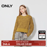 ONLY2025秋季新款個(gè)性時(shí)尚寬松顯瘦插肩短款針織衫女|125113027 D07 油黃色 M (165) 84A