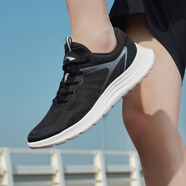 李寧（LI-NING）跑鞋男鞋運(yùn)動(dòng)鞋春秋款透氣舒適跑步鞋輕質(zhì)百搭運(yùn)動(dòng)休閑鞋子 黑色（網(wǎng)面）071-2 40