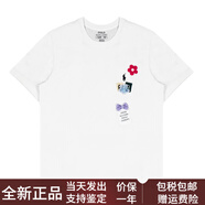 Polo Ralph Lauren可愛(ài)花花文藝風(fēng)手工繡花拼接圓領(lǐng)短袖T恤男女同款 白色 S