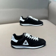 樂(lè)卡克（Le coq sportif）早秋新款軟底休閑鞋法國(guó)大公雞低幫板鞋百搭阿甘鞋運(yùn)動(dòng)百搭男鞋 黑色 41