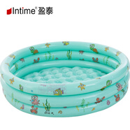 釣龍王（DiaoLongWang）家用游泳池 充氣球池兒童海洋球池圓形印花游泳池 釣魚戲水玩具池 130CM盈泰球池墨綠色