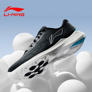 李寧男鞋跑步鞋新款運動(dòng)鞋子休閑透氣減震跑步運動(dòng)鞋 黑色029-4 44