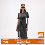 ONLY夏季時(shí)尚休閑長(zhǎng)款開(kāi)叉收腰顯瘦連衣裙女|124261004 S03 深花灰色 S