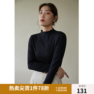 獨束大碼女裝【發(fā)熱防靜電】百搭打底衫女顯瘦秋冬新款胖mm針織衫 靜謐黑 3XL